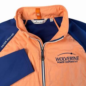 Peter Millar Crown Sport Hybrid Full Zip Jacket Mens Medium Hyperlight Merge